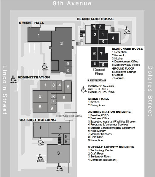 image of The Carmel Foundation campus layout